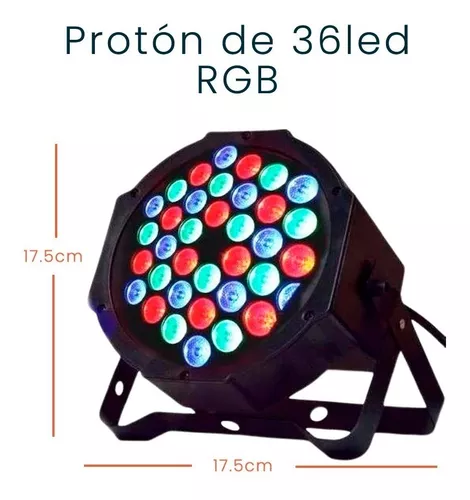 LUZ PAR TACHO PROTON 36 LED RGB OSR RGB-36