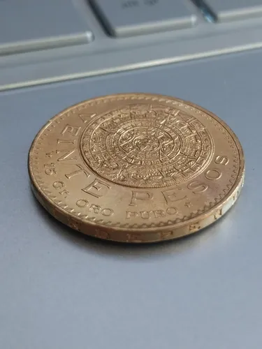 comprar Moneda Oro Fino Azteca $20 Pesos Fam Centenario 