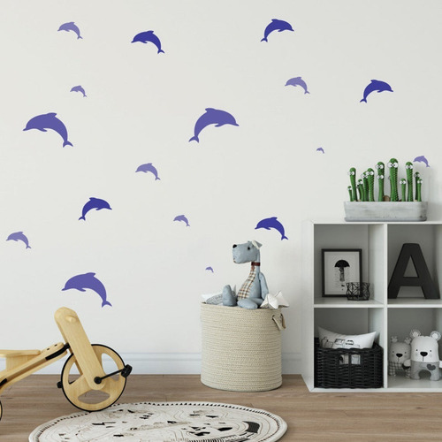 Stencil Kit De Golfinho - Molde Vazado Decoração R-49,91