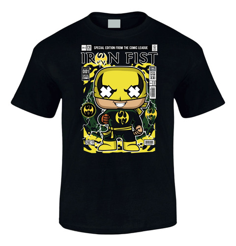 Camiseta Iron Fist Heroes Edicion Black Series 