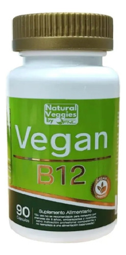 Vitamina Vegan B12 Metilcobalamina Fnl 90 Capsulas Vegetal