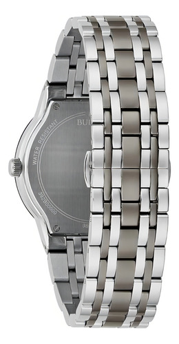 Reloj Bulova Modern 98d186 Para Caballero Ewatch Color de la correa plateado-acero Color del bisel Plateado Color del fondo Gris oscuro