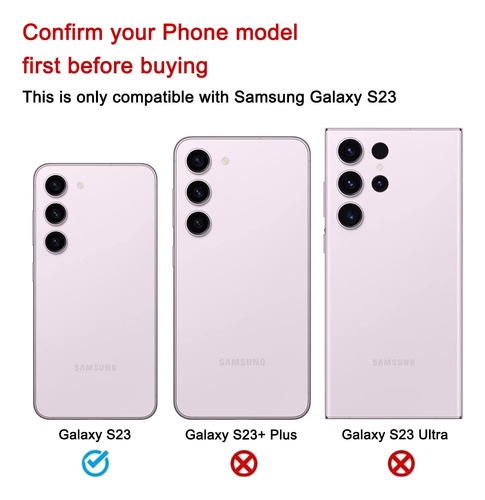 Repuesto Tapa Trasera Para Samsung S23 Plus Lavanda