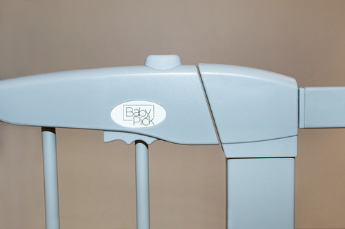 Puerta De Seguridad Niños Bebe Metalica Extensible Escalera Gris