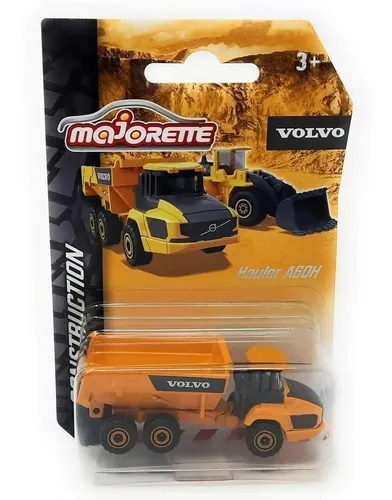 Miniatura Caminhão Articulado Volvo Hauler A60H 1:64 - Amarelo