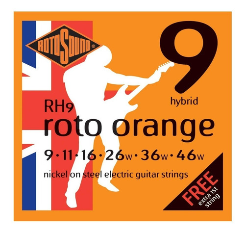 Cuerdas Rotosound Guitarra Electrica Rh9