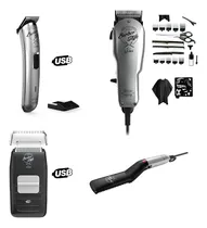 Comprar Set Barber Style Ga.ma® 4 Artículos | Corta Pelo + Kit Barba Color Negro