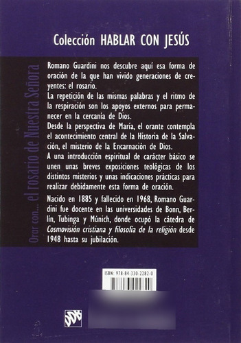 Orar Con... El Rosario De Nuestra Señora, De Guardini, Romano. Editorial Desclee De Brouwer En Español