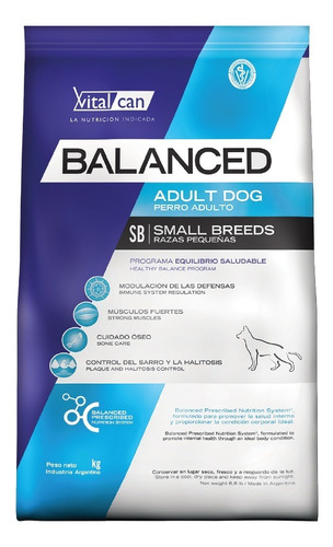 Alimento Balanced Perro Adulto Raza Pequeña X 15 Kg