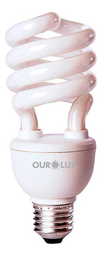 Lâmpada Eletrônica Espiral 20w 220v Luz Amarela - Ourolux Cor da luz Branco-quente