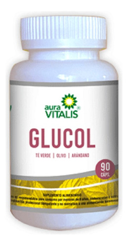 Glucol  Para Diabetes, Antioxidante 90 Cáps Lab Aura Vitalis