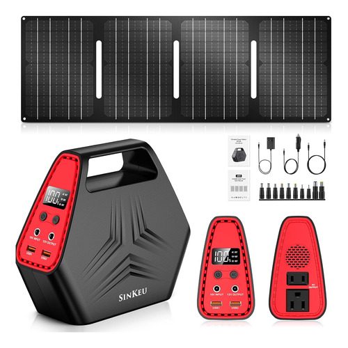 Generador De Energía Solar Con Panel Solar,  Mah/146 Wh/100 