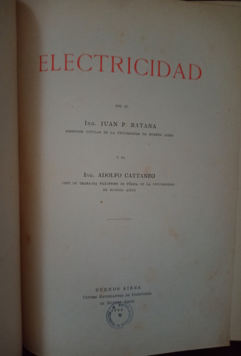  Electricidad - Juan Batana - Adolfo Cattaneo 