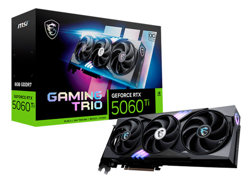 Tarjeta De Video Msi Rtx 5060 Ti Gaming Trio Oc 8gb Gddr7