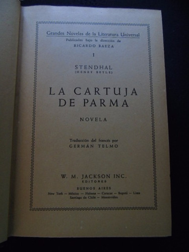 La Cartuja De Parma - Stendhal