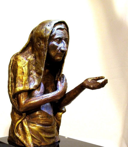 Escultura En Bronce De Modelo Femenina Artístico Clarivident