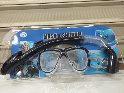 Snorkel, Gafas De Buceo  ( Vidrio Templado Y Silicona )