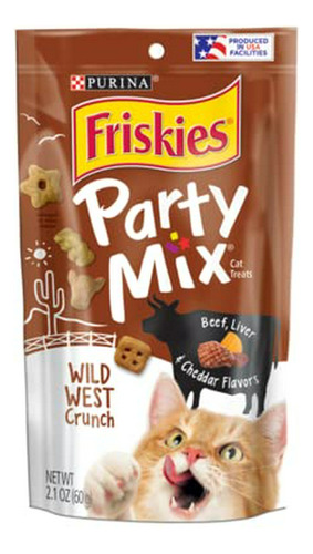 Botana - Friskies Crunchy Party Mix Pouch Cat Treats Cantida