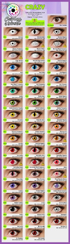 Imagem 2 de 3 de 1 Par Lente De Contato Crazy Sharingan Halloween Anime Anual