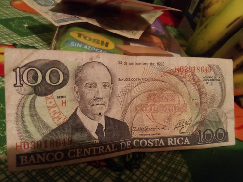 Billetes Antiguos De Costa Rica 