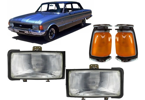 Juego Opticas + Giros Faros Ford Falcon 1979 1980 1981 1982