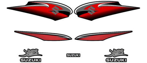 Kit Adesivo Completo Suzuki Yes 125 2011 Faixa Preta 10628
