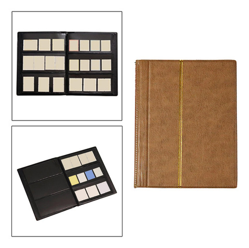 Interleaf Type Stamp Album 10 Sheet (20 Page) Storage Brown