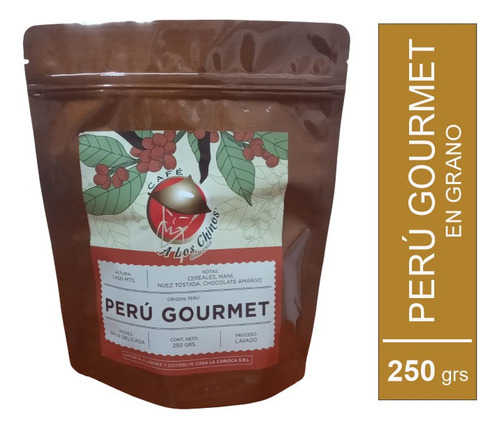 Café Tostado Perú Gourmet X 250 Grs A Los Chinos En Grano