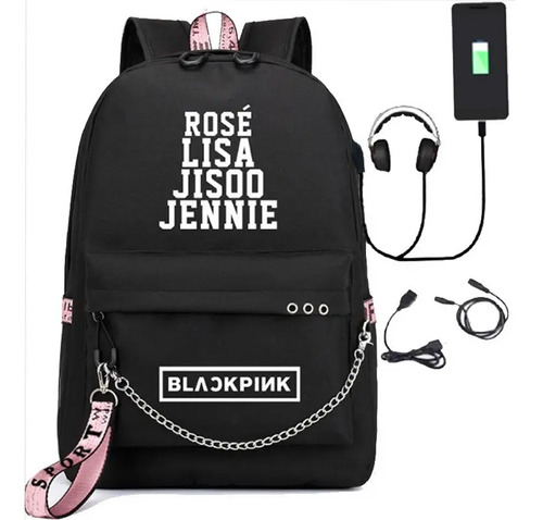 Blackpink Lisa Jennie Jisoo - Mochila Usb Para La Escuela Co | Meses sin  intereses