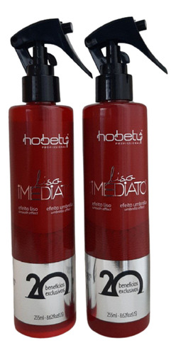 Kit 2 Liso Imediato 255ml Efeito Liso - Hobety