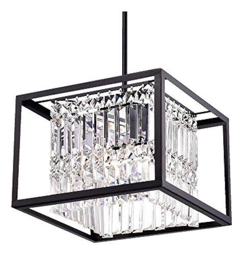 Almacén De Tiffany Rl8194bl Ketalin Black Crystal Colgante C