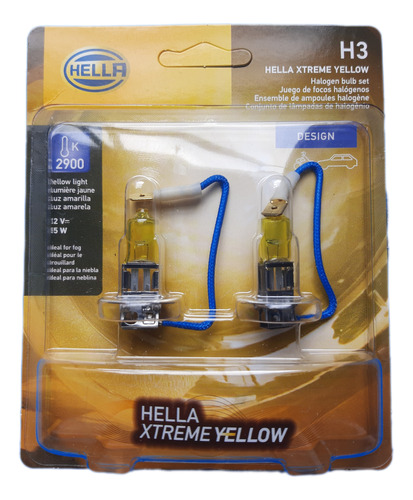 Bombillos H3 Halógenos Xtreme Yellow Todoterreno Hella