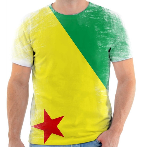 Camiseta, Camisa Amo Acre Bandeira Estado Do Acre 2