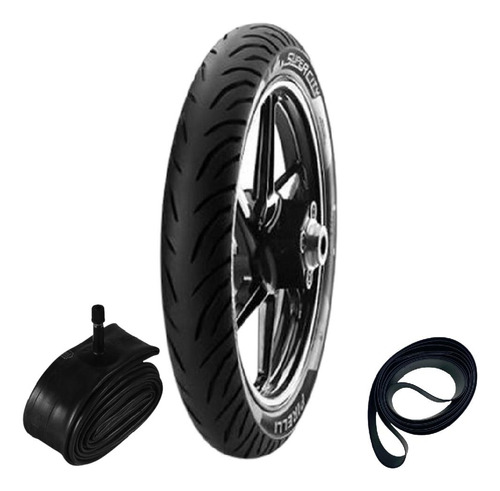 Pneu Pop 80/100-14 49l Super City Pirelli + Câmara + Cinta