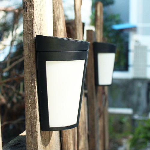 6led Solar Al Aire Libre Impermeable Jardín Luz De Pared 2 P