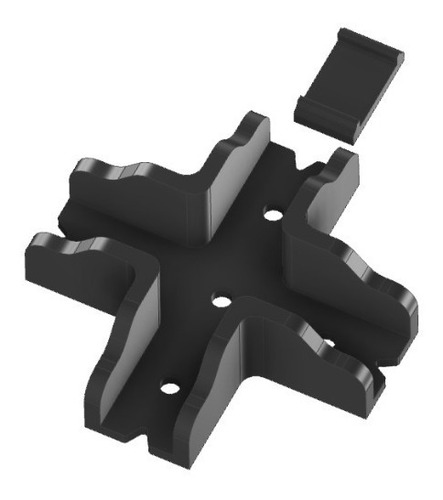 Imagen 4 de 10 de Escuadra Guía Cruz Armado Muebles Placa 18mm Mdf Melamina