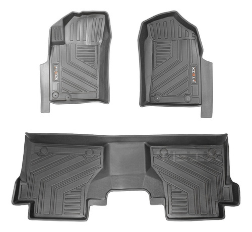 Tapetes Para Nissan Np300 Frontier 3 Piezas Uso Rudo Negro