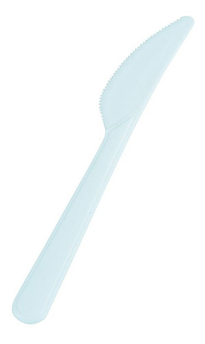 Cuchillo Blanco De Plastico - 1000 Unidades.