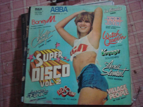 Vinilo Super Disco Vol 2 Abba Village People Voyage C1