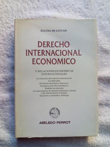 Derecho Internacional Economico- Di Giovan- Excelente Estado