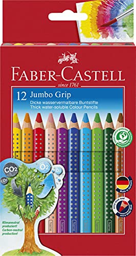 Faber-castell 12 Lápices De Colores Jumbo Grip 12 Unidades