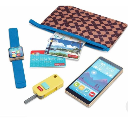 Fisher Price Set Mi Primera Cartera Telefono Mattel