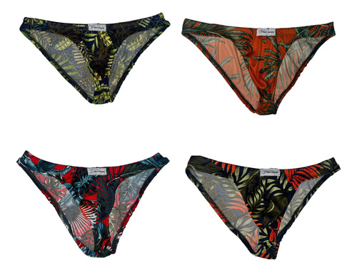 Trusas Caballero Plants2 Bonsweet Pack 4pzs Estilo Bikini