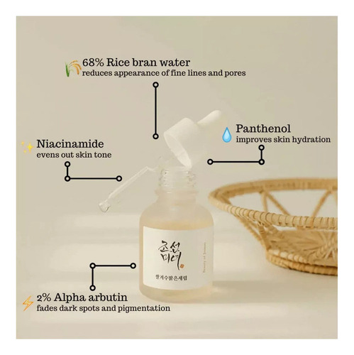 Sérum Profundo Beauty Of Joseon Glow Rice + Alpha Arbutina