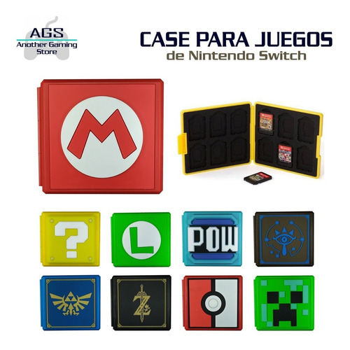 Case Para Juegos ( Y Micro Sd ) De Nintendo Switch X 12