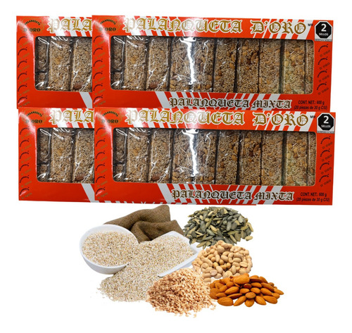 Barras 100pz Alegria Palanqueta Amaranto Mixta D Oro