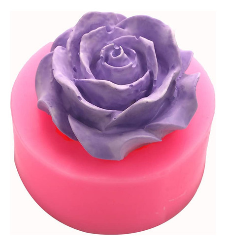 Molde De Silicona Para Velas De Flores De Rosa, Para Fondant