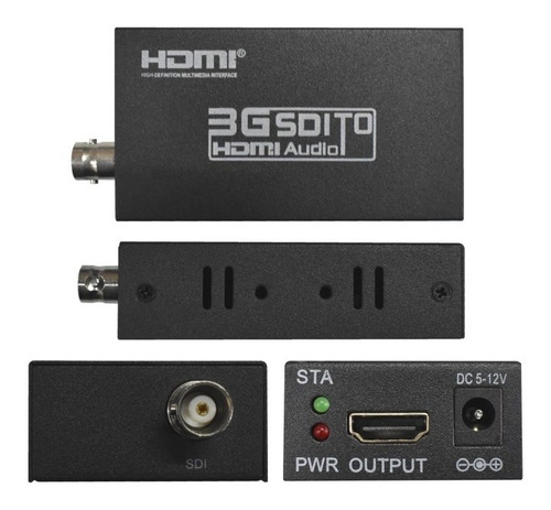 Convertidor Bnc Sdi Hdm Sdi Video 5v-12v