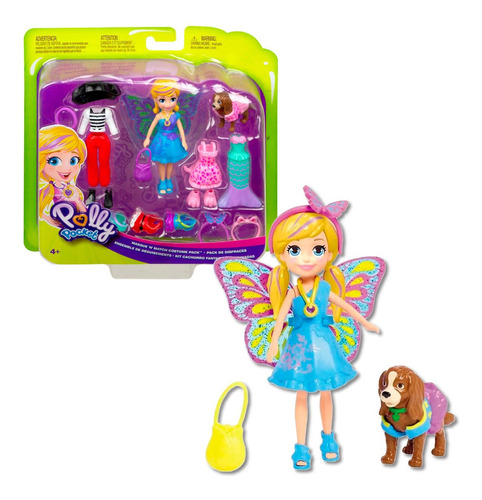 Polly Pocket- Pack De Disfraces - Mascota - Mattel