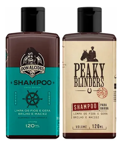 Kit 2x Shampoo Barba Calico Jack Peaky Blinders Don Alcides